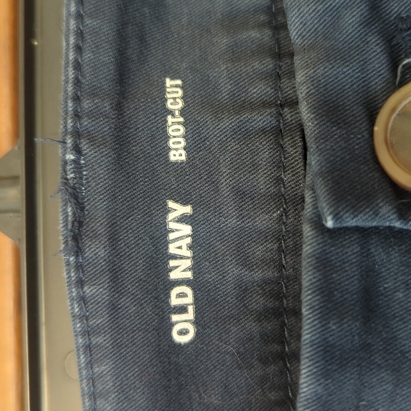 Old Navy khaki boot cut pants in blue size 14 - Picture 2 of 6